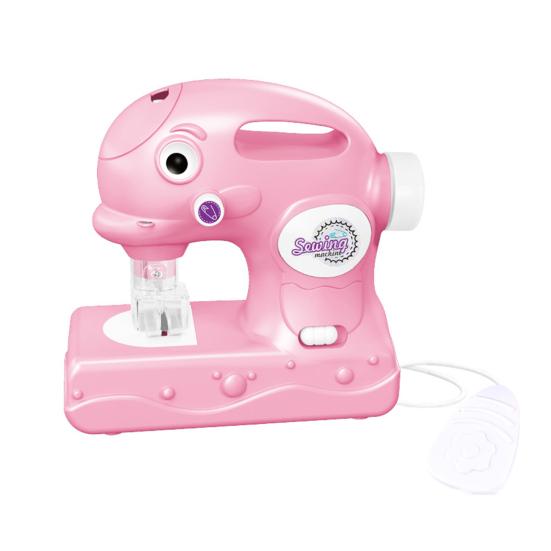 Nähmaschinenspielzeug für Kinder mit vorgefädelter Box, Nähset für Kinder für Spielhaus, simuliertes realistisches Nähgeräusch, Nähmaschinenspielzeug