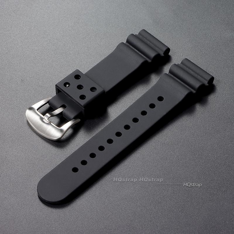 20mm 22mm Silikonarmband für Seiko Uhrenarmband Herren Damen Sport Wasserdicht Tauchen Gummi Handgelenkarmband Zubehör Universelles Band