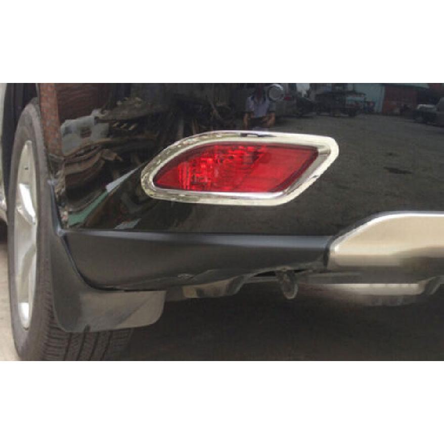 For Lexus RX350 450h 2013-15 Chrome ABS Rear Bumper Fog Light Frame Cover Trims