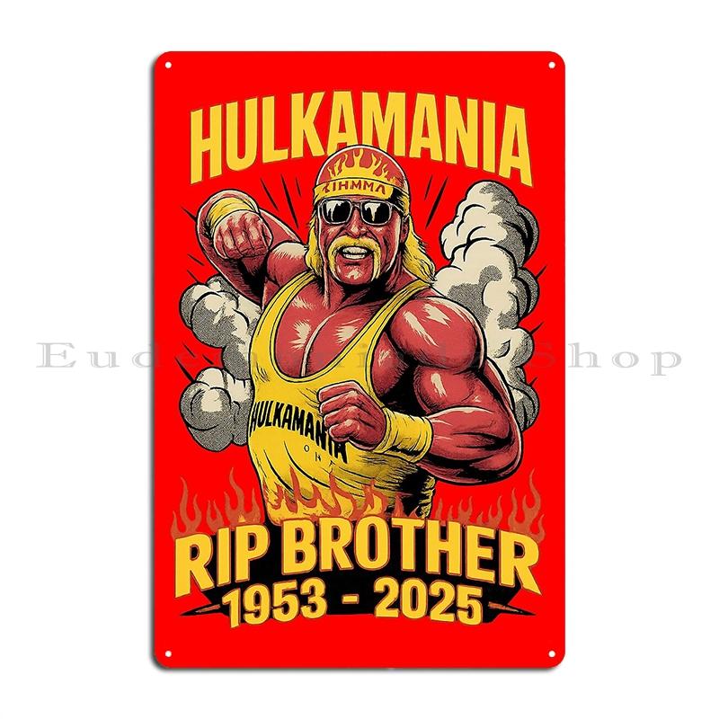 

Халк Хоган Металлическая Табличка Постер Украшение Гостиная На Заказ Винтаж Дом Терри Джин Боллеа Реслинг Жестяная Табличка Постер 20x30cm（7.8x11.8inch）
