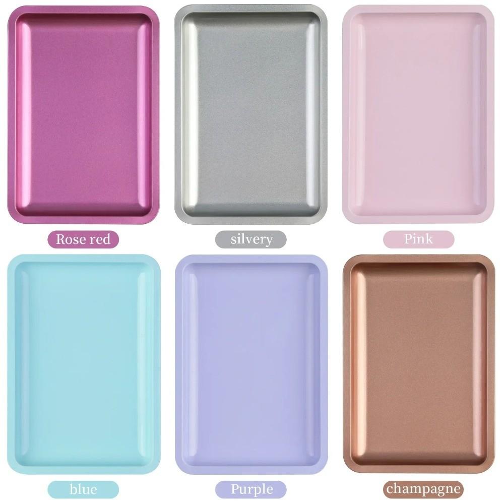 Nail Art Cosmetic Storage Tray Stainless Steel False Nails Dish New Manicure Plate