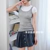 Wool hook-up sling vest for women's spring and summer thin inner base Spice girl pure desire wind slim-fitting outer sleeveless top