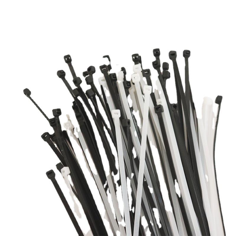 Black Thickened Self-locking Nylon Cable Ties, Strong Binding, Low Temperature Resistant, 4.8x300mm Plastic Zip Straps