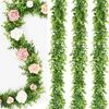 1.8m Artificial Eucalyptus Rattan Wedding Home Decoration Money Leaf Grass Rattan Wedding Background Arched Wall Decoration