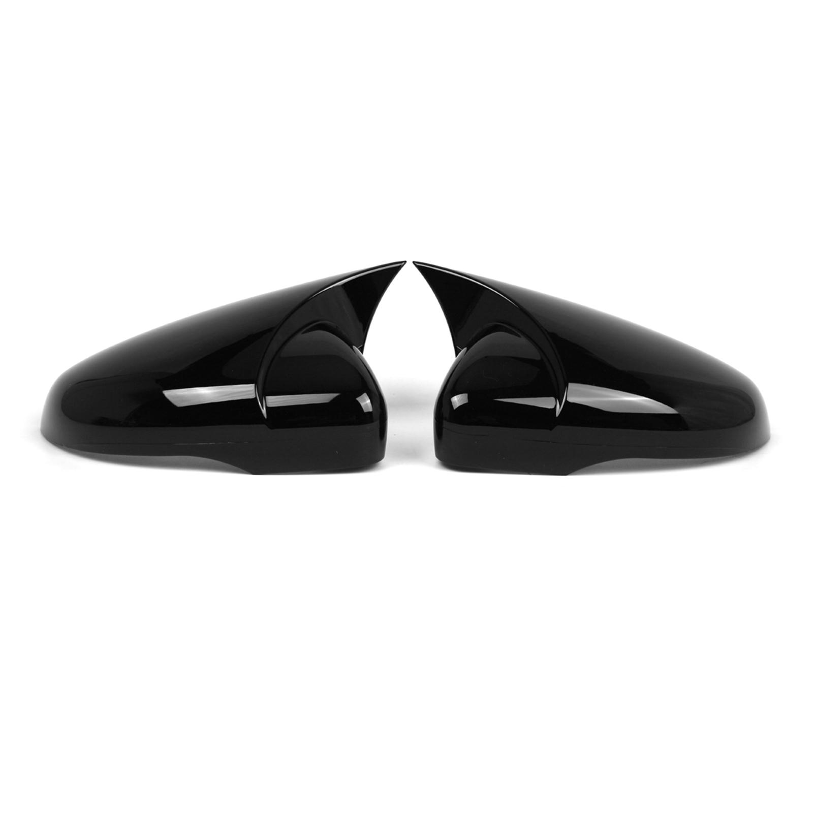 

2Pcs Side Mirror Cover Replacement for 2011-2017 MK6 2009-2013 2010-2014 with OEM 5K0 857 537 5K0 857 538 ABS Black