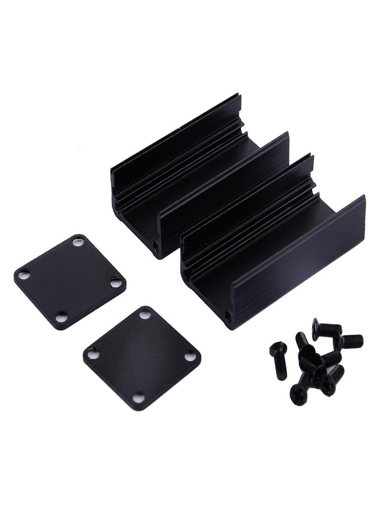 Hliníkové pouzdro na desku plošných spojů Elektronické chladicí pouzdro 50x25x25mm