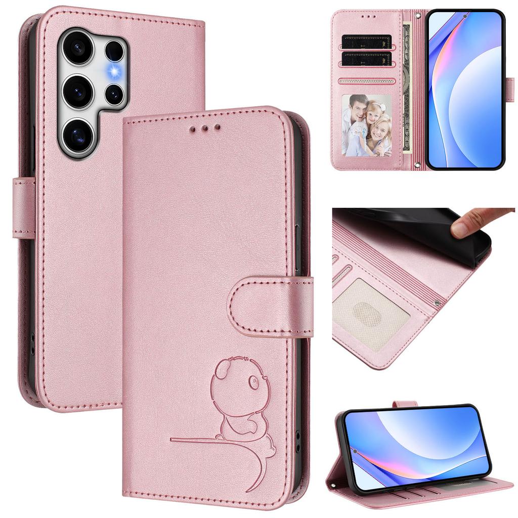 Leather Flip Wallet Case For Samsung Galaxy S24 S23 S22 S21 S20 S25 FE S24 Plus S25 Ultra Book Case Cards Holder Protect Cover