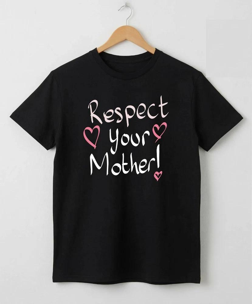 Respect Your Mother Tshirt Black Graphic Eco Earth Day Harry Styles Inspired S