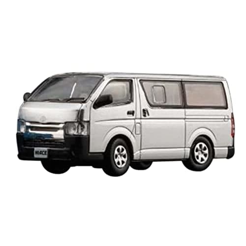 BM CREATIONS 1/64 Scale Diecast Model Car of the 2015 Toyota Hiace KDH200V, Silver, Left-Hand Drive, Model Number 64B0149