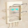 Space Saving Wall Mounted Pot Lid Holder Storage Rack with Hooks Chopping Board Stand Utensil Holder Drain Shelf Kitchen