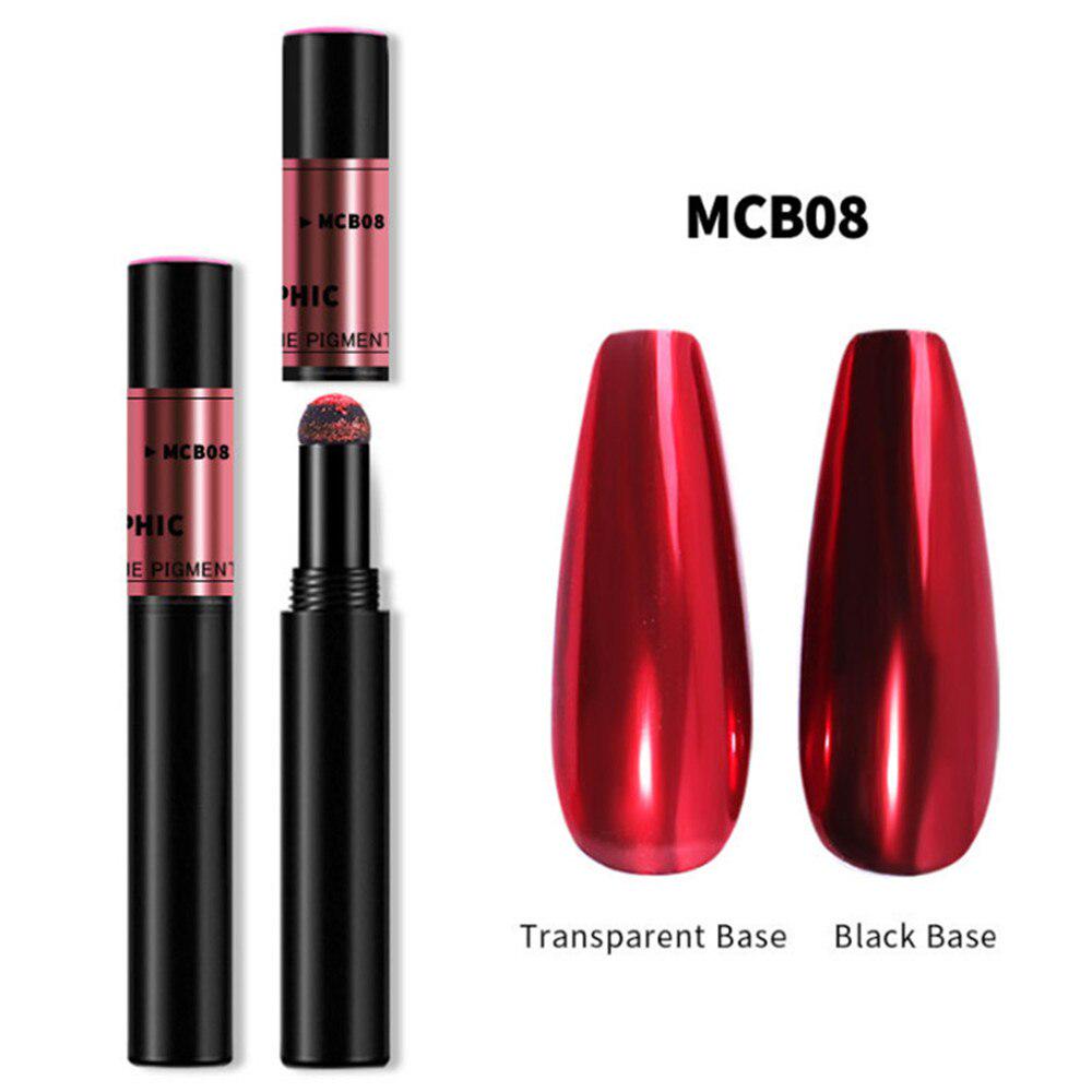 10 Colors Air Cushion Magic Powder Pen Makeup UV Gel Chrome Holographic Mirror Effect Metal Powders Nail Art Laqcuer Manicure