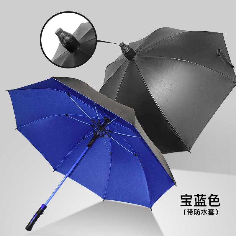 11-Inch umbrella, automatic golf umbrella, enlarged double-layer weather and rain dual-purpose, windstorm-resistant long handle advertising custom