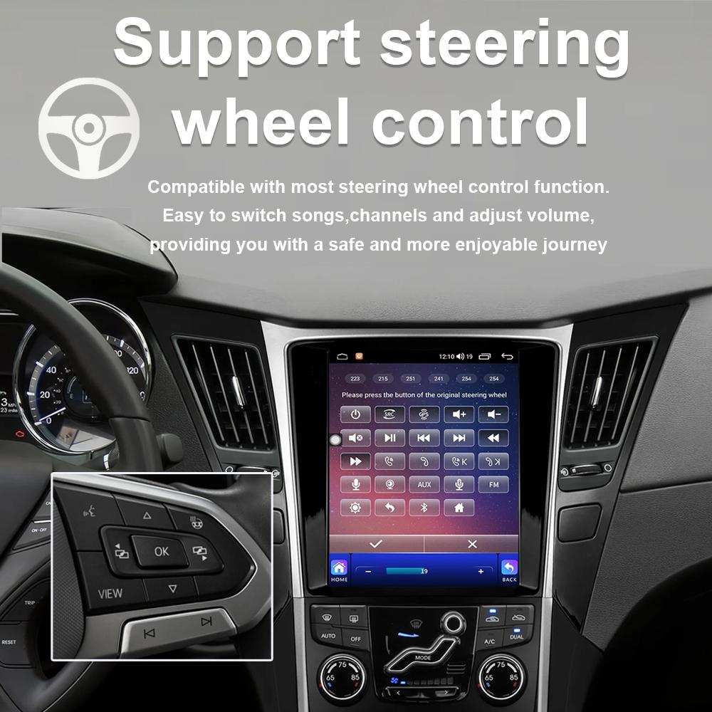 9.7inch Car Carplay For Tesla Style Honda Accord 7 2003-2007 Android 14 Stereo Multimedia Video Player GPS Car Radio Navigation