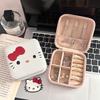 Kawaii Hello Kitty Jewelry Case Earrings Ring Hairpin Storage Case Necklace Storage Case Travel-Friendly Jewelry Storage Organizer