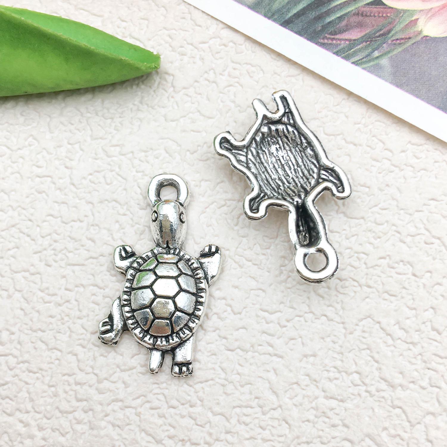 

Аксессуар для украшений в виде подвески «Морская черепаха», сделанный своими руками - Маленький шарм в виде морской черепахи для браслетов и ожерелий, Декоративные материалы для подарков.