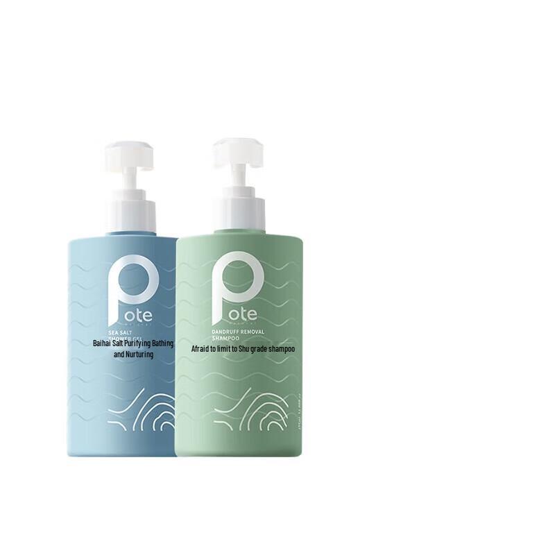

Pote Anti-Dandruff Sea Salt Shower Gel & Seaweed Shampoo Set