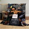 Jack Daniel's Tennessee Whiskey Plush Blanket Soft Comfortable All Seasons blanket Sofa Office Naps blanket Outdoor Travel throw Perfect Gift