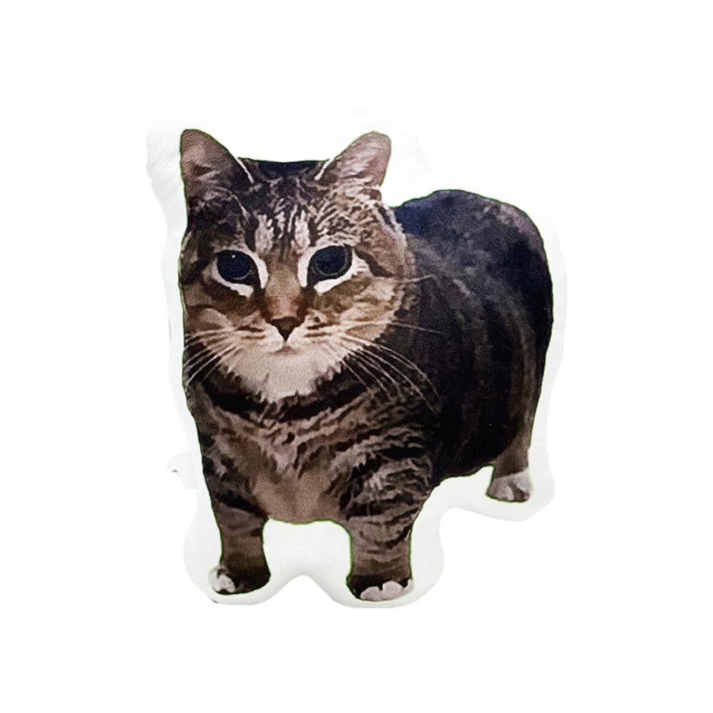 Shaped Cat Fluffy Plush Cushion Long Pile Material For Relaxing Giftgiving And