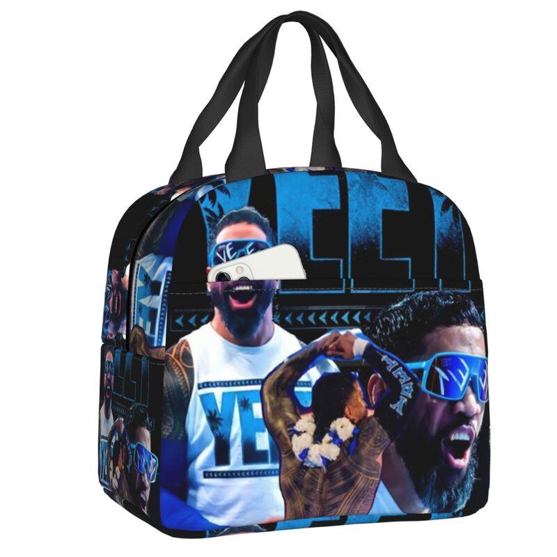 Custom Jey Uso Yeet Lunch Bag Men Women Cooler Warm Insulated Lunch Boxes for Student School