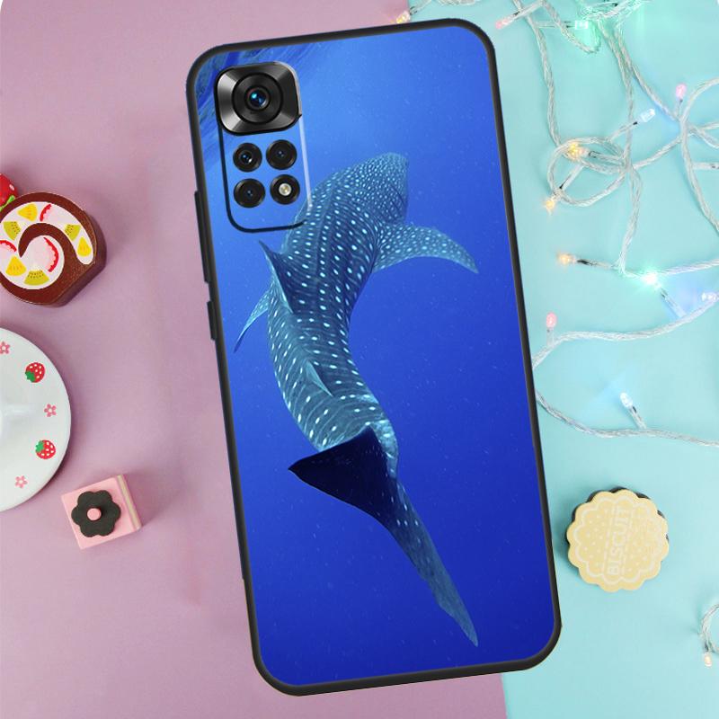 Ocean Whale Shark Swimming Case For Xiaomi Redmi Note 14 13 9 10 11 12 Pro 9S 10S 11S 12S Redmi 13C 10C 12C 14C Cover