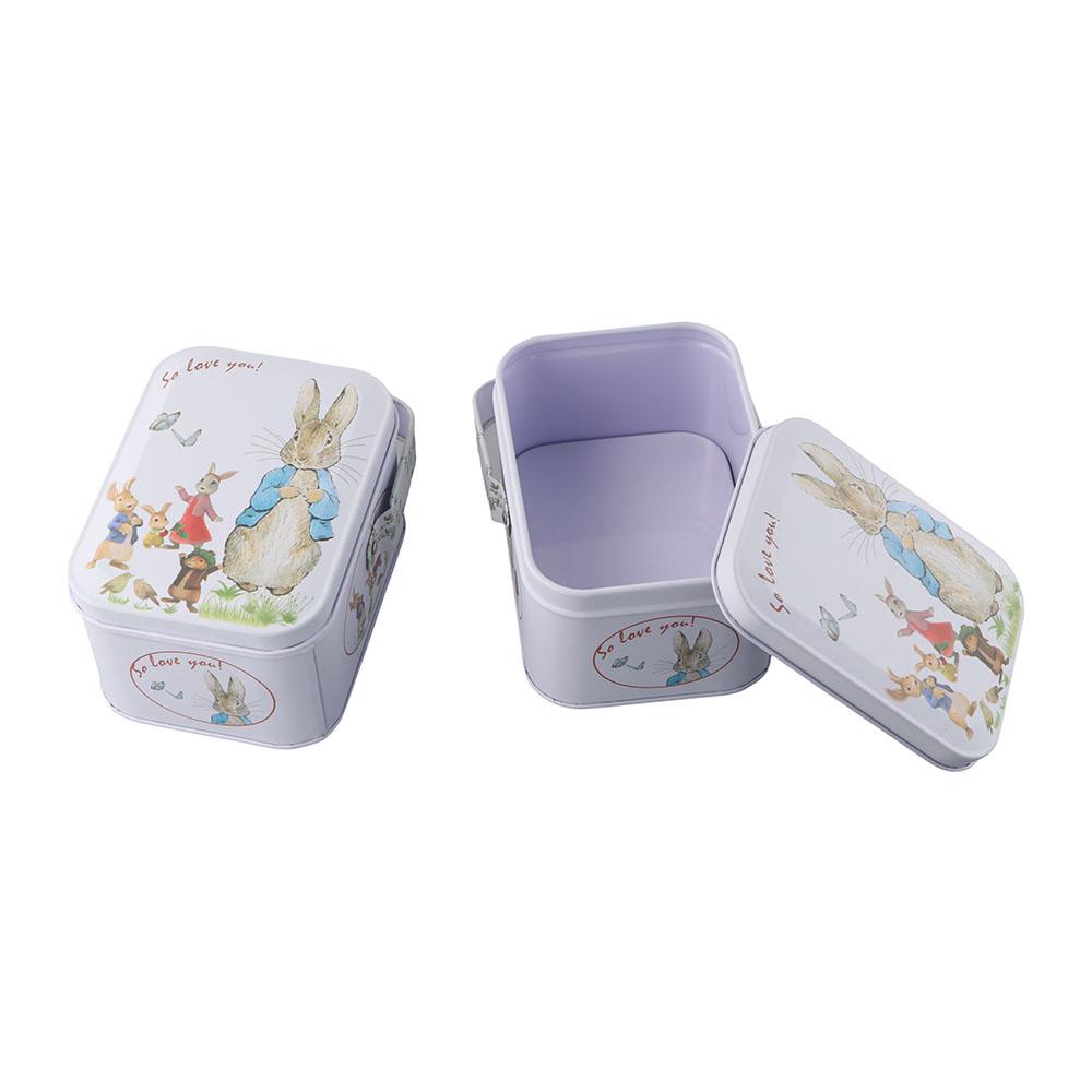 Tinplate Small With Lids Suitcase For Wedding Candy Cookie Gift Box Storage Box Storage Can Organizer Box