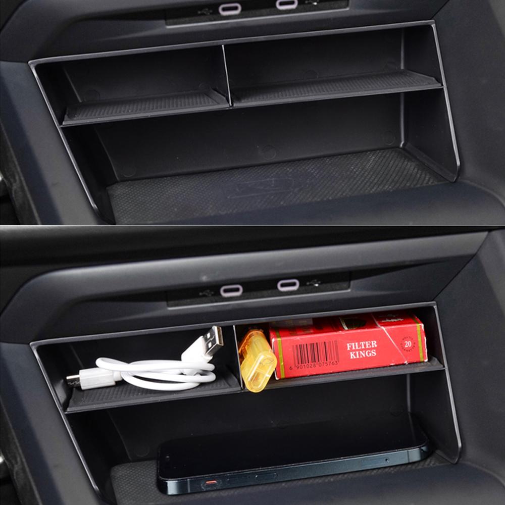Car Central Console Organizer Storage Box for Volkswagen VW Golf MK8 Golf 8 2020 - 2023 LHD Container Case Accessories