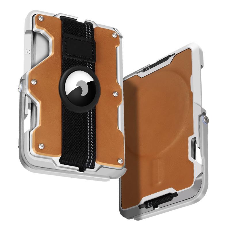 

Магнітний тримач для мобільного телефону з кишенькою для карток, захист від крадіжки, металева кишенька для карток, трекер, картхолдер, багатофункціональний затискач для карток