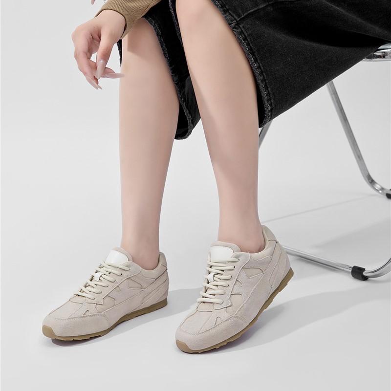 Fashion AIYUQI Women German Training Shoes 2025 New Flat Lace-up Sneakers Women Fashion Anti-slip Running Casual Shoes For Women