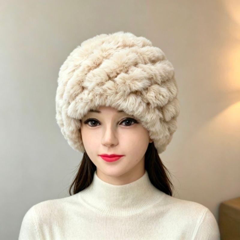 Autumn/winter Thickened Faux Fur Women's Hat - Cold Weather Protection