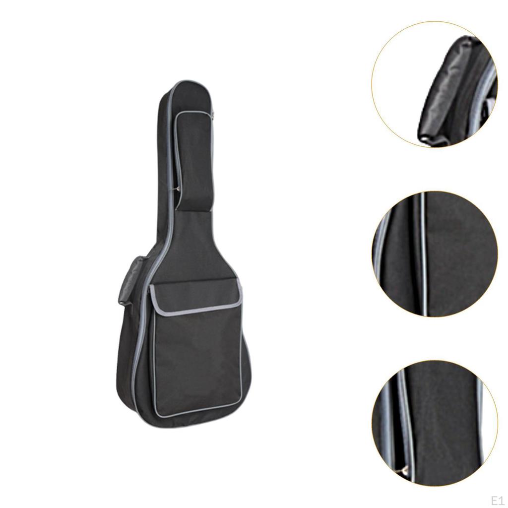 Geantă pentru chitară Rucsac Fixare internă Protecție curea Buzunar frontal mare Bas electric