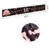 Pimvimcim 18th Birthday Decorations for Girls, Happy 18th Birthday Banner Rose Gold and Black 18 Year Old Birthday Decorations Party Supplies