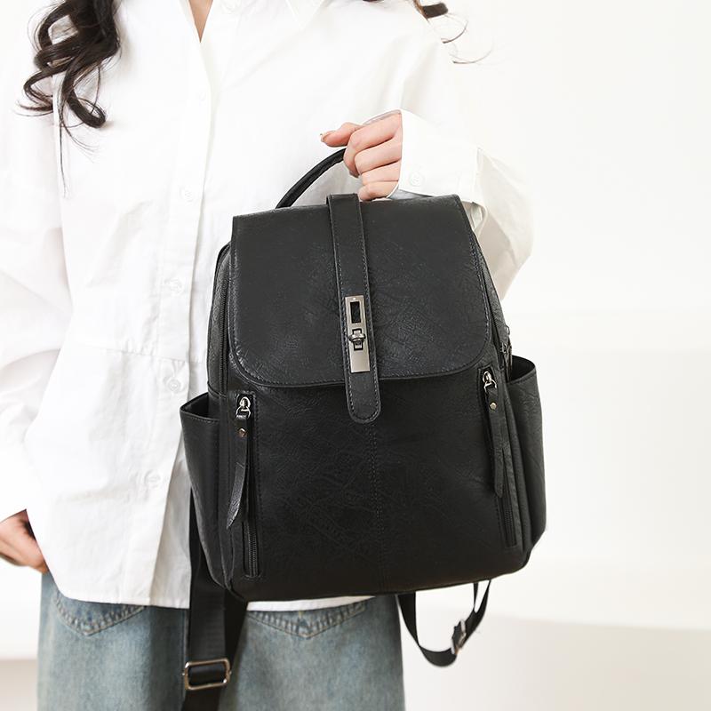 Γυναικείο Σακίδιο Πλάτης Μεγάλης Χωρητικότητας Ρετρό PU Σακίδιο Πλάτης