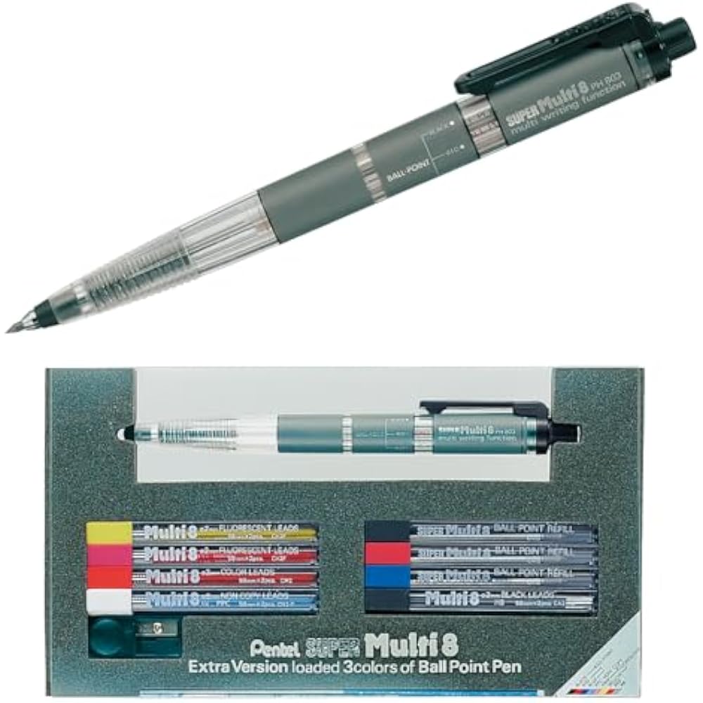 Pentel PH803ST Super Multi 8 Mechanical Pens