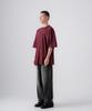 EZKATON Dreaming Short Sleeve T-Shirt Burgundy Kmst6777