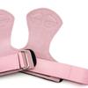 2PCS Weight Lifting Wrist Straps for Women Strong Grip Pull Ups Deadlift Strap Weight Lifting Grips Heart Shaped Pattern Pink S