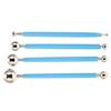 4Pcs Cake Metal Ball Dotting Sculpting Modeling Tool Set for Cake Fondant Decoration