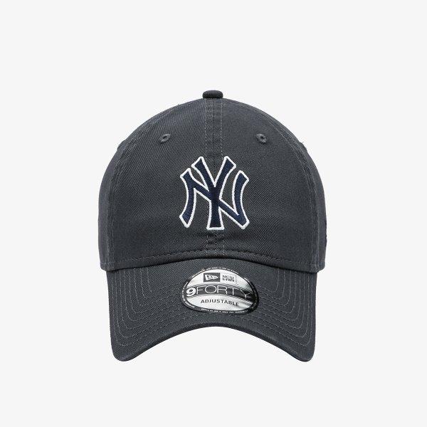 New Era New York Yankees Basic Outline Unstructured Ballcap Dark Graphite 145618