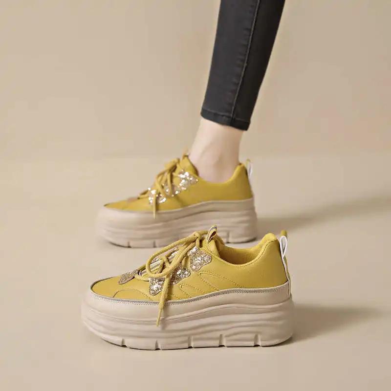 Fashion Thick Bottom Desert Color Large Size Loafers Casual Hawaiian Shoes Sneakers For Woman Sport Temis Luxus Everything Funky