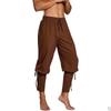 Men's Black Loose-Fit Harem Pants with Fitted Ankle Cuffs and Adjustable Drawstring - Athletic Martial Arts Yoga Trousers