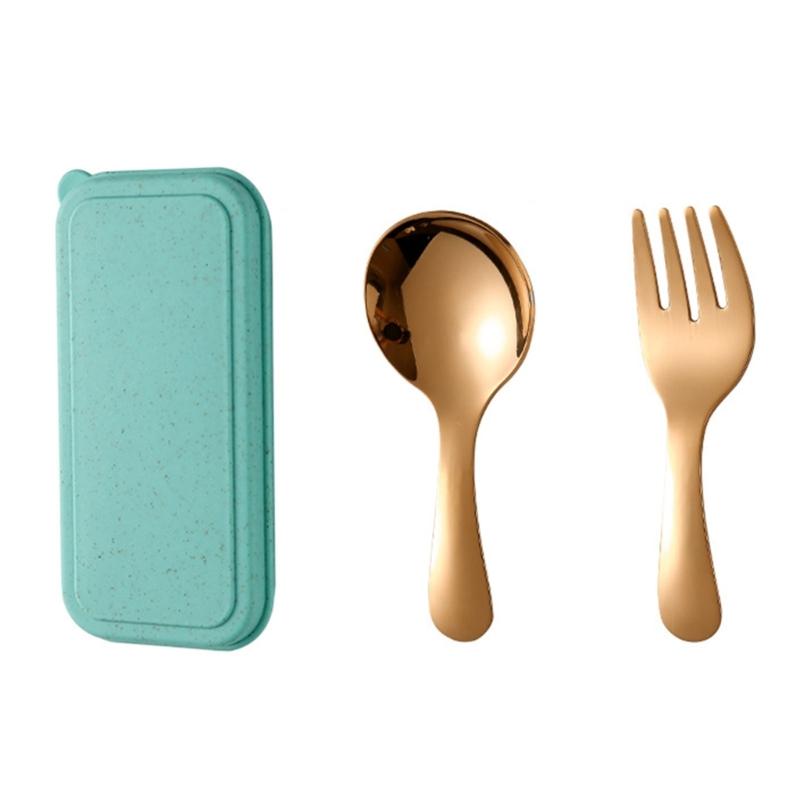 Portable Stainless   Spoon Fork Set Ideal For Picnics Office Dorm Dishwasher Safe