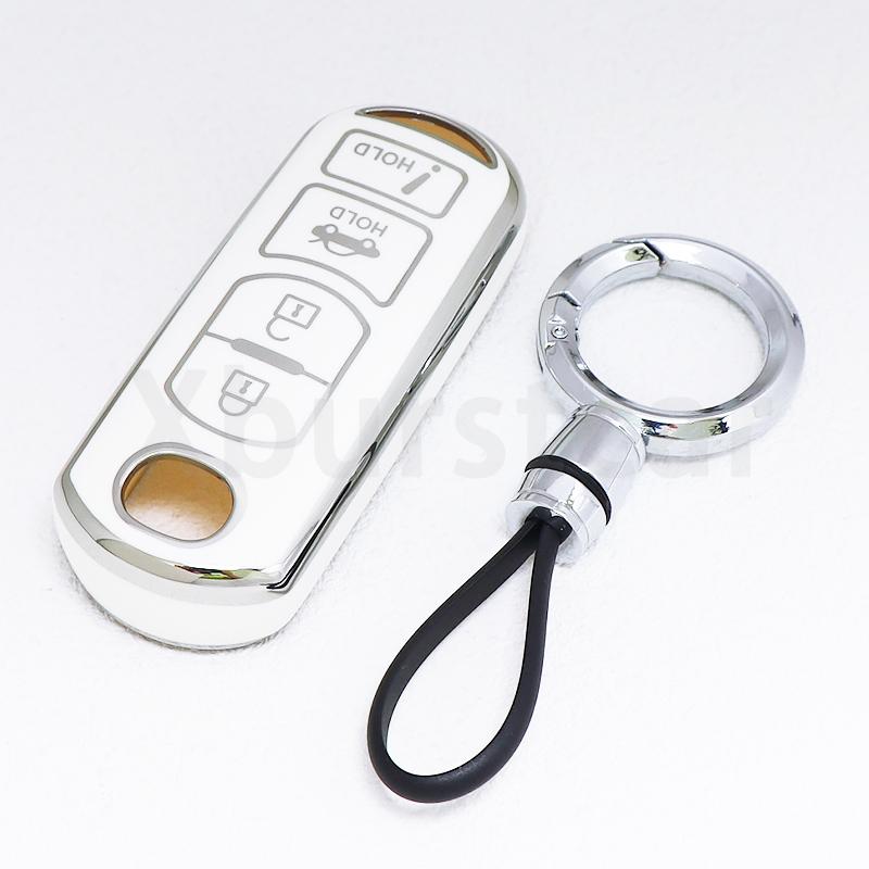 2/3/4 Buttons Auto Key Fob Cover Housing Remote Fit For Mazda Atenza Axela Cx-5 Cx5 Cx-3 Cx7 Cx-9 3 4 Cx30 2 3 6 Demio Keyless Case Protector
