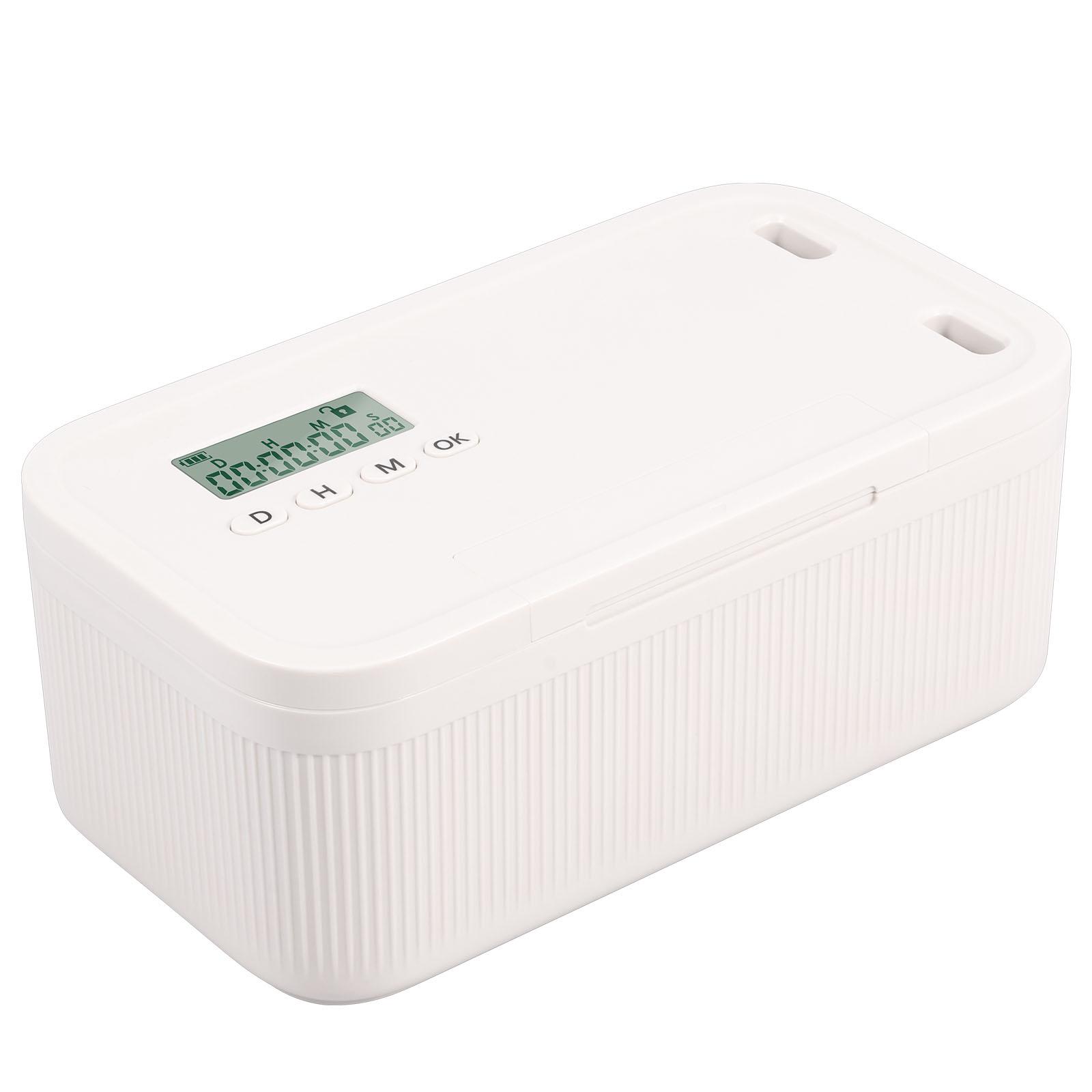 

2.8L Electronic Multipurpose Lockable Storage Box with Combination Lock and Digital Timer For Safe and Secure Organization