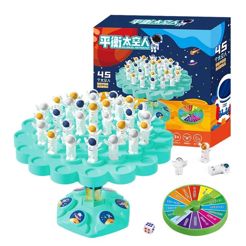 Children's Spaceman Balance Tree Toy Educational Montessori Math Toys Balancing Board Parent-Child Interaction Table Games Gift