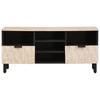 TV Cabinet with White Washed Surface 100 X 33 X 46 Cm