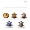 360° Hovering Lid Gaiwan – Jade Porcelain Three-Part Chinese Tea Bowl for Gongfu Brewing