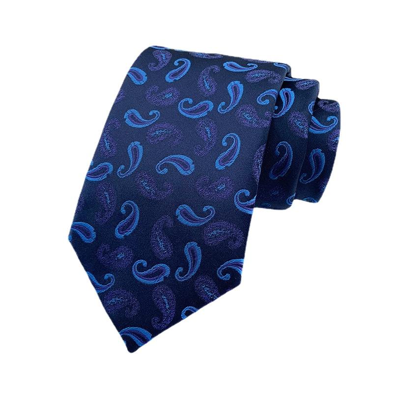 Cozy Up Módní pruhovaná pánská kostkovaná květinová kravata PaisleyTies na svatbu