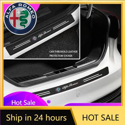 Autostickers Voor Alfa Romeo Autodeurstijl Koolstofvezel Sticker Auto Beschermstrip Waterdicht Voor Alfa Romeo 4C 159 166 Spider