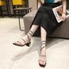 Fashion Black Roman Style Sandals for Women Designer The Best Casual Woman Shoes Summer 2025 Offers Asian Size Comfortable Vip Sandal