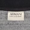 ARMANI COLLEZIONI Border Pattern Long sleeve Oversize knit XL Navy tops Men's Used