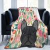 Boston Terrier Blanket Soft Cozy Boston Terrier Cute Puppy Dog Throw Blanket for Kids Girls Women Adults Boston Dog Lover Gifts